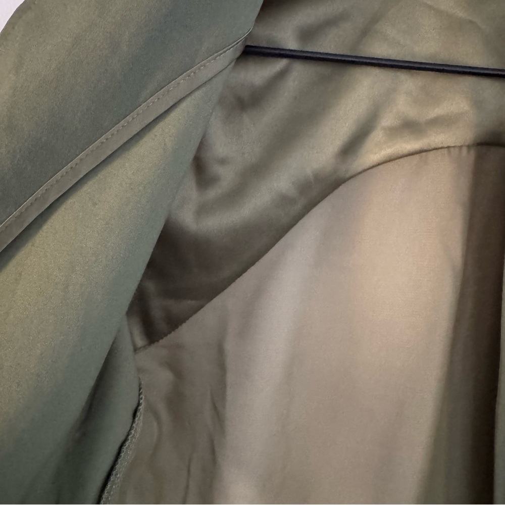 Guess Olive Green Jacket with Sheer Barely There Back XS - Picture 7 of 10